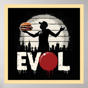 Poster Sandwich de la révolution - Gras Graphique d'art d