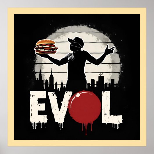 Poster Sandwich de la révolution - Gras Graphique d'art d (Devant)