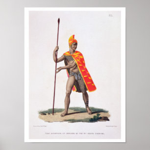 Poster Sandwich Islands : Un bureau du roi dans l'État C