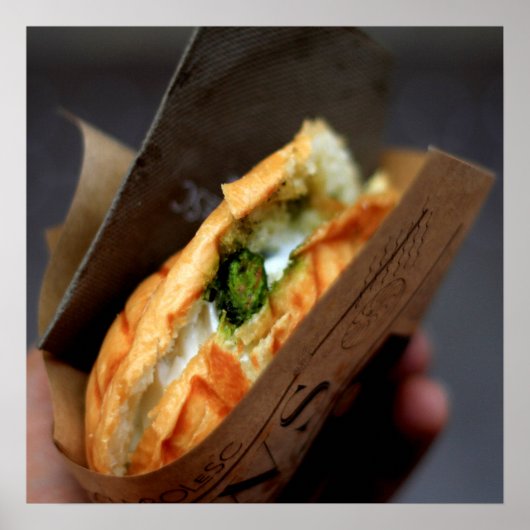 Poster sandwich / Poster de cuisine de foin (Devant)