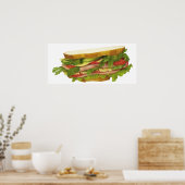Poster Sandwich savoureux (Cuisine)