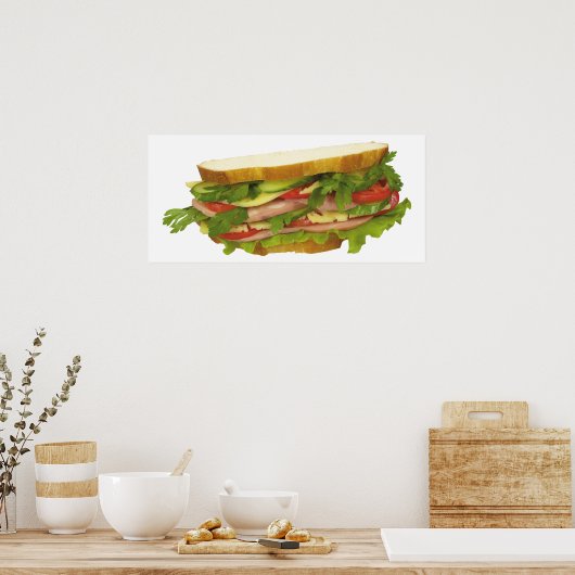 Poster Sandwich savoureux (Cuisine)