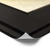 Poster Sandy Beach Black Frame Faux Illusion (Coin)