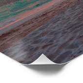 Poster Sandy Hawaiian Island Sunset Palm Beach Paradise (Coin)