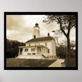 Poster Sandy Hook Lighthouse (Devant)