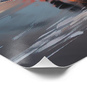 Poster Sandy Paws Bloodhound Dog on Beach Sunset (Coin)