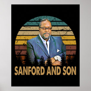 Poster sanford et son gifr art vintage retro