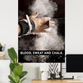 Poster Sang, transpiration et calcaire - Motivation de la (Bureau à domicile)