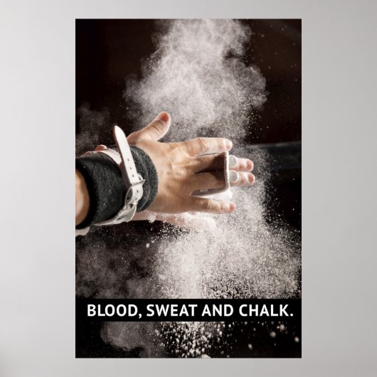 Poster Sang, transpiration et calcaire - Motivation de la (Devant)