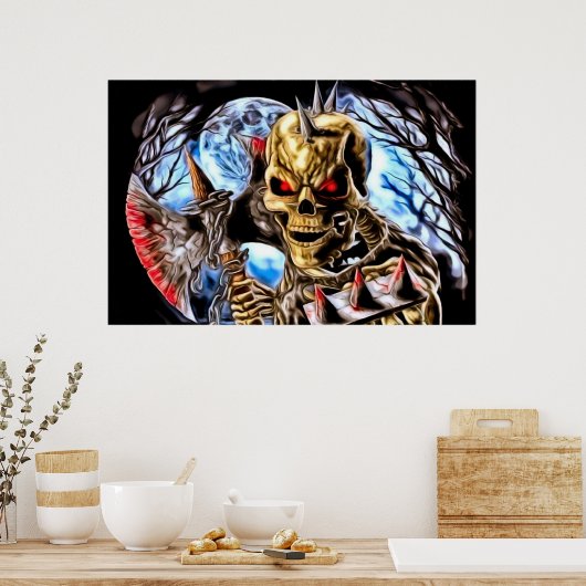 Poster sanglant de squelette (Cuisine)