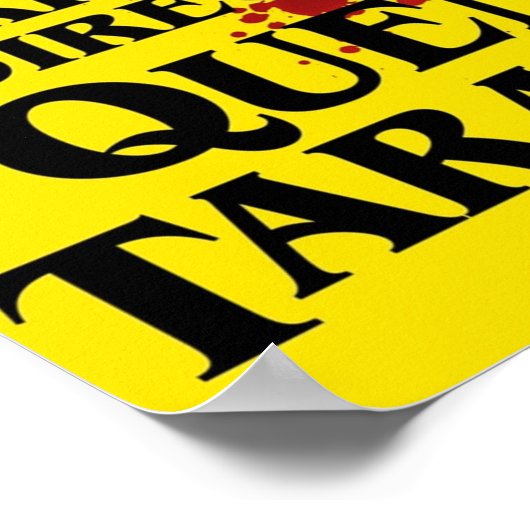 Poster Sanglé Écrit Et Réalisé Par Quentin Taran (Coin)