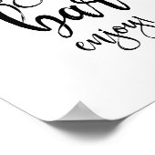 Poster Sangria Bar Mariage noir et blanc 8x10 (Coin)