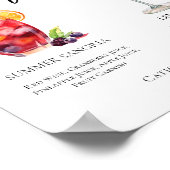 Poster Sangria Lemon Drop Signature Cocktails Menu (Coin)