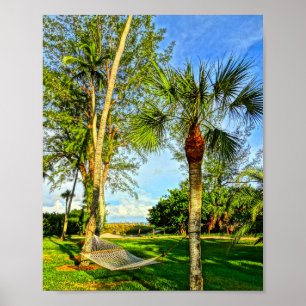 Poster Sanibel Island Floride Hammock Art imprimable