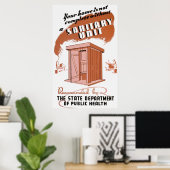 Poster sanitaire eenheid (Thuiskantoor)