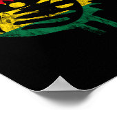 Poster Sankofa African Bird Ghanese Flag Pride Junetdix (Coin)