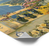 Poster Sanremo Italie vintage voyage art (Coin)