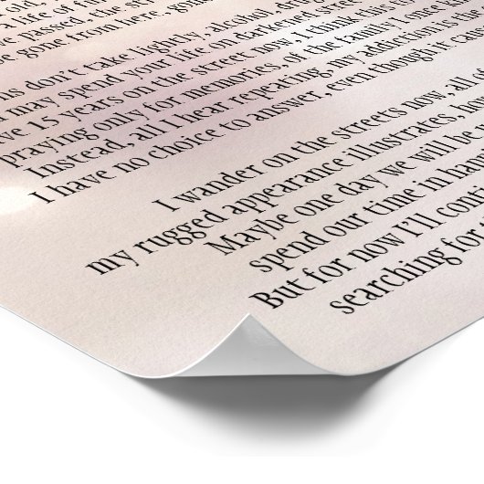 Poster Sans abri (Coin)