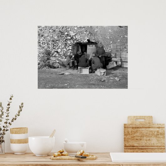 Poster Sans-abri et chômeurs 1938 (Cuisine)