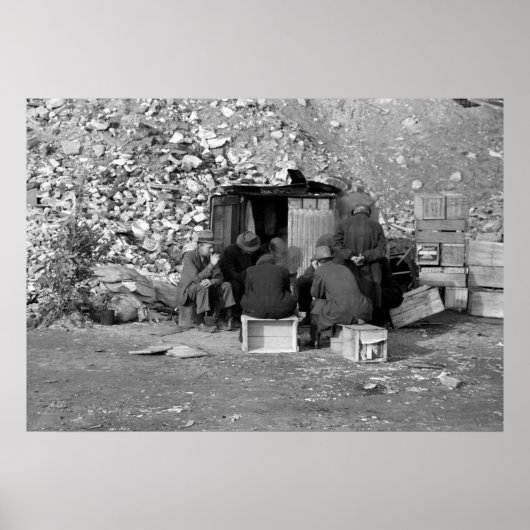 Poster Sans-abri et chômeurs 1938 (Devant)