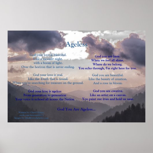 Poster Sans âge... Écrit par : Cheryl Kinney (Devant)