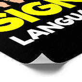 Poster Sans audition - Sourds - Incapable d'entendre - Se (Coin)