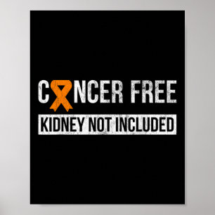 Poster Sans cancer Non Inclus Sensibilisation au cancer d