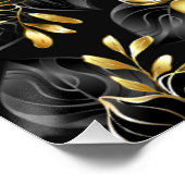 Poster Sans couture avec orchidées de bijoux (Coin)