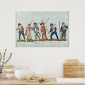 Poster Sans Culotte Allumer son tuyau (Cuisine)