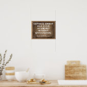 Poster Sans enthousiasme _Devis Emerson - imprimer (Cuisine)