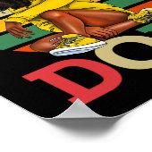 Poster Sans excuse Afro Mois de l'histoire des Noirs Mel (Coin)