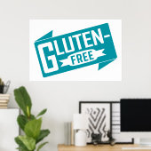 Poster Sans gluten (Bureau à domicile)