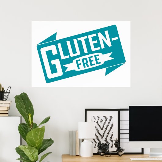Poster Sans gluten (Bureau à domicile)