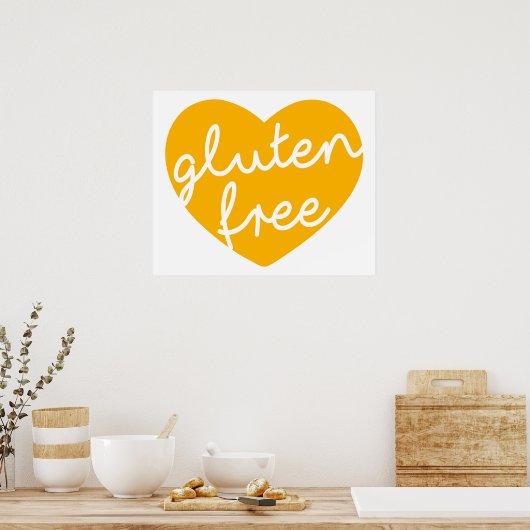 Poster Sans gluten (Cuisine)