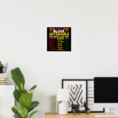Poster Sans inventeurs noirs, vous n'auriez pas ces (Bureau à domicile)