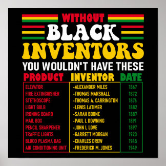 Poster Sans inventeurs noirs, vous n'auriez pas ces