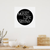 Poster Sans la vie musicale serait une erreur (Cuisine)