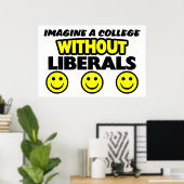 Poster Sans libéraux ! (Bureau à domicile)