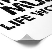 Poster Sans Musique, La Vie Serait Plate (Coin)