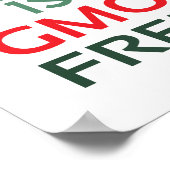 Poster Sans OGM (format standard de cadre photo) (Coin)