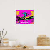 Poster Sans peur - Snowboardeur (Cuisine)