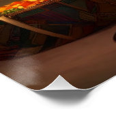 Poster "Sanskrit Splendor : Artiste indienne" (Coin)