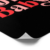 Poster Santa Baby Retro Christmas Tygraphy  (Coin)