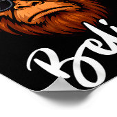 Poster Santa Bigfoot Christmas Funny Sasquatch Believe Xm (Coin)