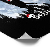 Poster Santa Bigfoot Christmas Rock Roll Sasquatch Believ (Coin)