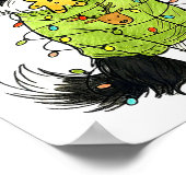 Poster Santa Border Collie Christmas Border Collie Dog Mo (Coin)