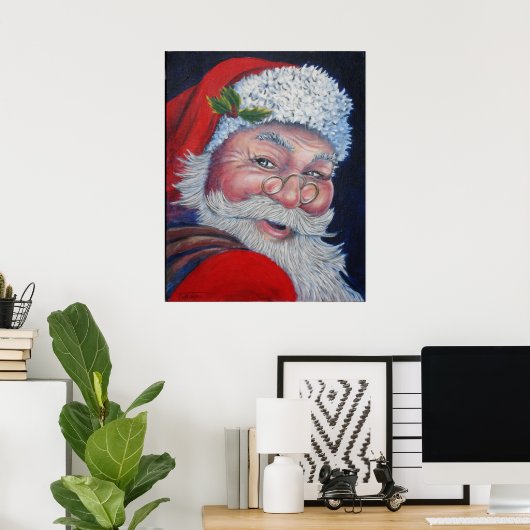 Poster Santa Claus (Bureau à domicile)