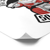 Poster Santa Claus à moto (Coin)