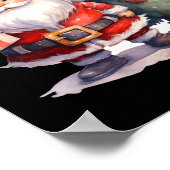 Poster Santa Claus And Christmas Tree  (Coin)