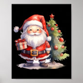 Poster Santa Claus And Christmas Tree  (Devant)